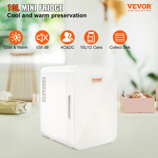 VEVOR 10 L Mini Réfrigérateur Mini Frigo Cosmétique 12 Canettes de 330 mL AC/DC 2