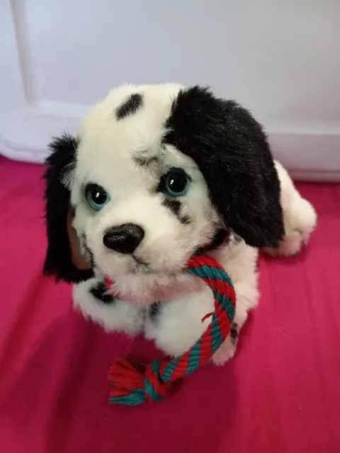 FurReal Friends Pets Dalmation w Toy Rope 2006 Interactive Dog Plush Tuggin Pup