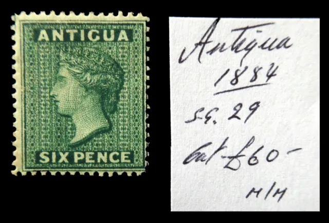 ANTIGUA 1884 6d SG29 Mounted Mint As Described DN158