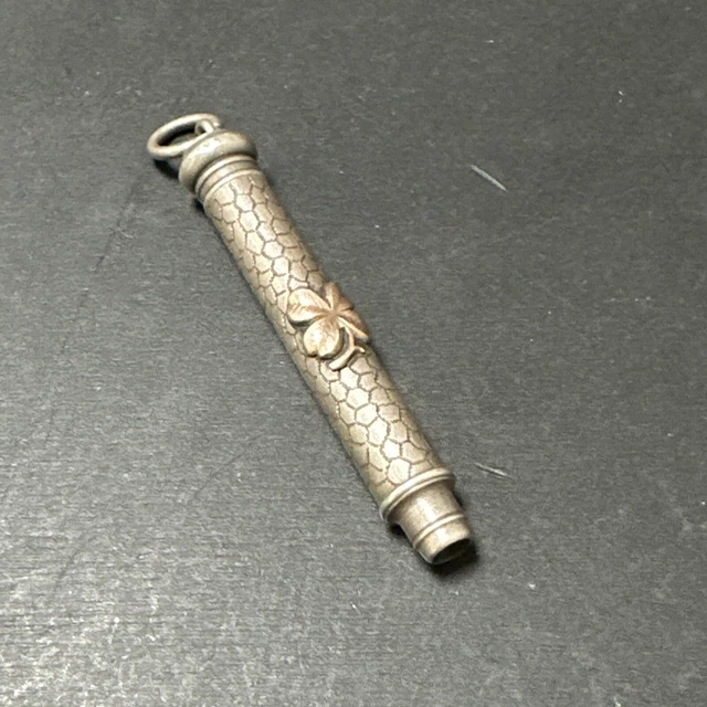 Porte-mine Vintage JIF En Métal Argenté - Stylo Crayon Ancien, Occasion