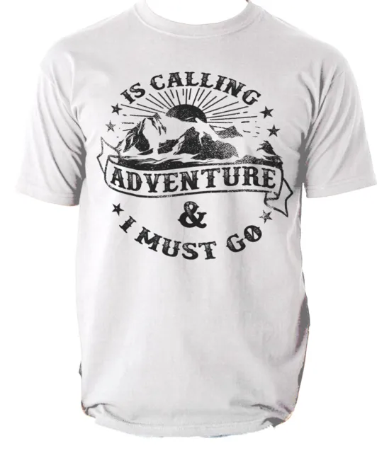 T-shirt Is Calling adventure montagna campeggio S-3XL