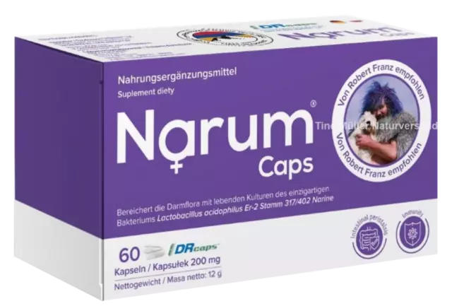 Narum Caps Lactobacillus acidophilus ER-2 Stamm 317/402 Narine, 60 Kapseln