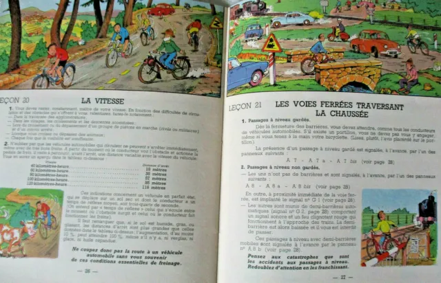 SCOLAIRE ANCIEN CODE DE LA ROUTE le piéton et le cycliste VOELTZEL 1960 3