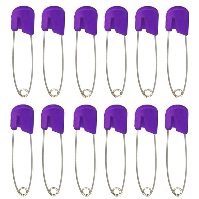 Diaper Pins 2.1inch Cloth Nappy Safety Pins,Pack of 100 ()