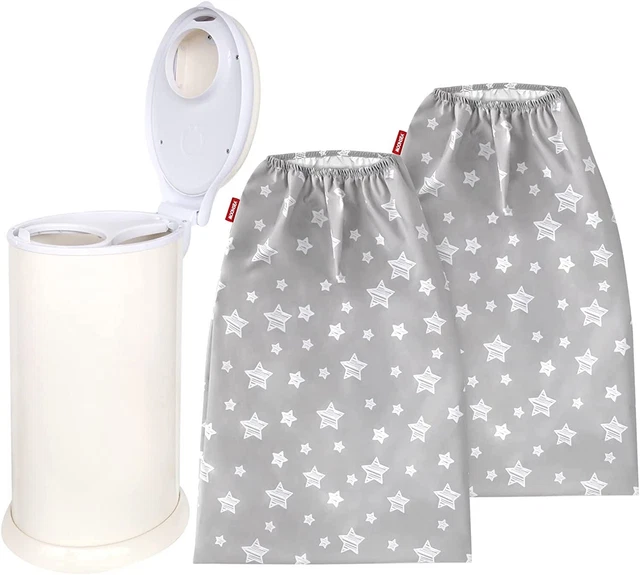 Waterproof Cloth Diaper Wet Bags Washable Pail Liner Fit Ubbi Diaper Pail 2 Pack