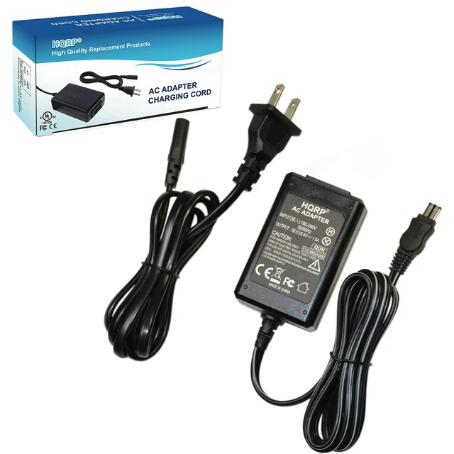 HQRP AC Adapter for Sony Handycam DCR-DVD101 DCR-DVD201 DVD201E DVD101E Charger