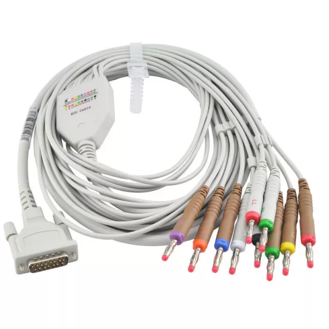 NEW 12 lead ,ECG Cable ECG lead of CONTEC ECG/EKG Electrocardiograph