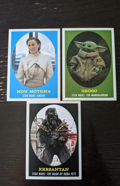 2023 Topps Star Wars Throwback Thursday week #11 1958 Grogu, Mothma, Krrsantan