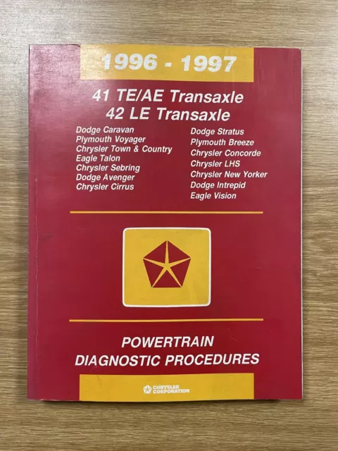 Chrysler 1996-97 Manual 41Te/Ae 42Le Transaxle Diagnostic Procedures 8169996042
