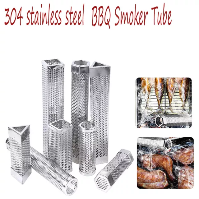 6''/ 12''  Grill BBQ Smoker Tube Wood Pellet Smoke Generator Stainless Steel