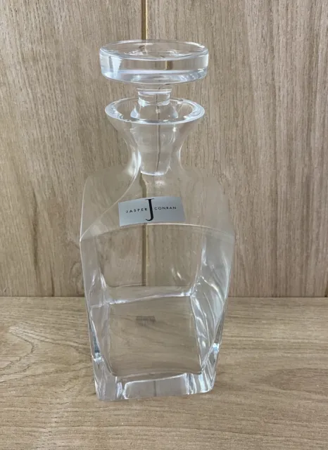 Jasper Conran Square Glass Spirit Decanter with Stopper - Never Used