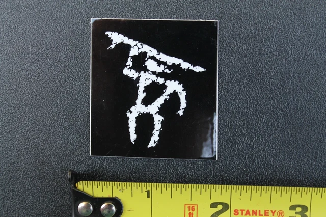 Longboard Magazine Small Black White Singlefin OG V38A Vintage Surfing STICKER