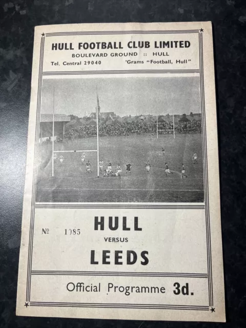 Hull FC v Leeds Fri 21st April 1961