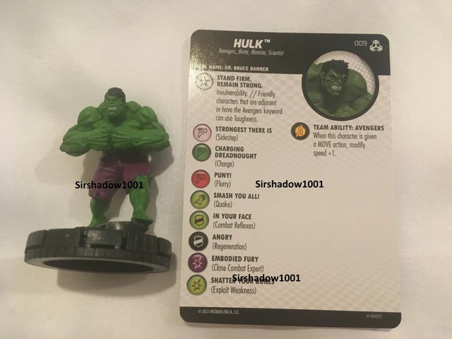Heroclix Hulk 009 Marvel Avengers War of the Realms