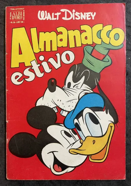 Albo Almanacco Topolino Estivo 1953  Mondadori Albi D'oro
