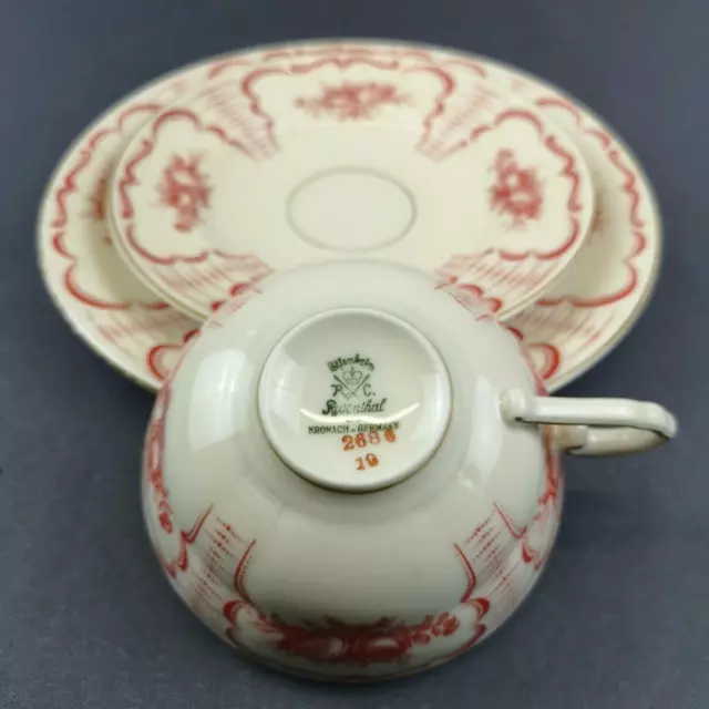 Sammelgedeck 3tlg, Kaffeetasse, Elfenbein Rosenthal, art deco, um 1920 3