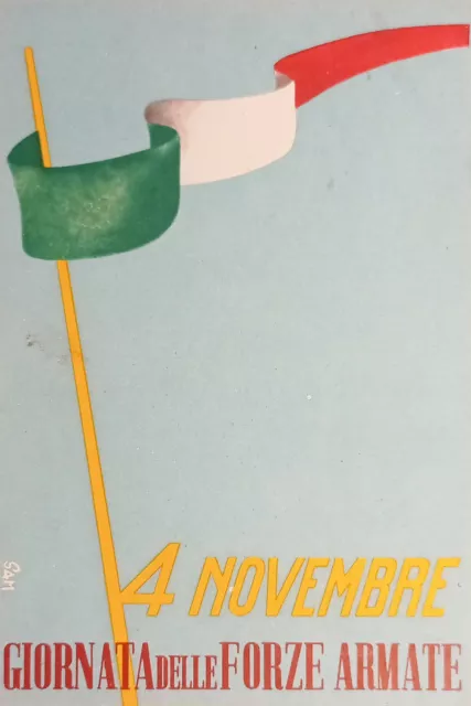 Cartolina Commemorativa - 4 Novembre - Giornata delle Forze Armate - 1950 ca.