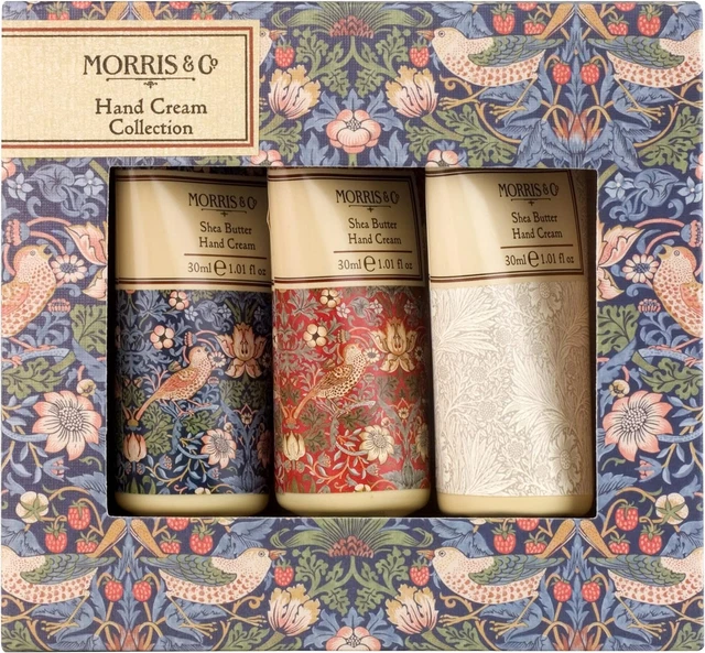 Juego de regalo de colección de crema de mano de manteca de karité Morris & Co. Beauty fresa ladrón,