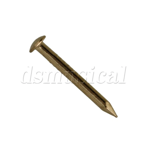 100pcs 15mm Archaize Furniture Brass Miniature Nail with Round Head Brass 6