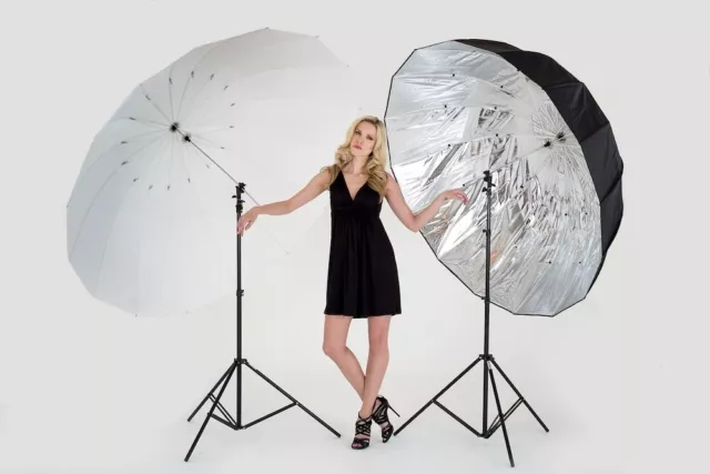 Lastolite by Manfrotto Mega Umb Kit + Frame/Translucent/Silver Parabolic Covers