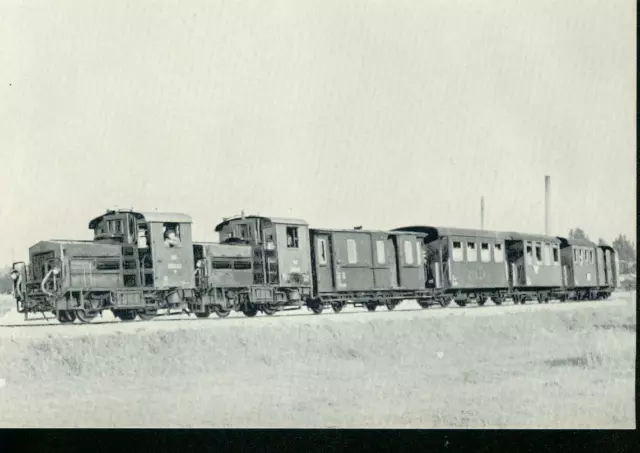 "Alte Foto-AK"- Dampflokomotiven 2190.03 & 2190.02 bei Gmünd am 23.06.1961