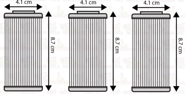 THREE PACK OIL FILTERS for SHERCO SE 3.0i F 2010 to 2015 SE 4.5i F 2004 to 2015