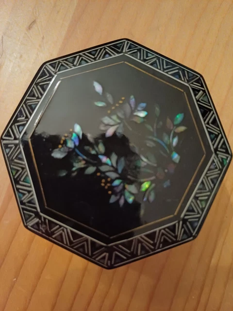 Boîte à Musique Et à Bijoux Ancienne - Bois, Nacre Et Laque De Chine, Occasion