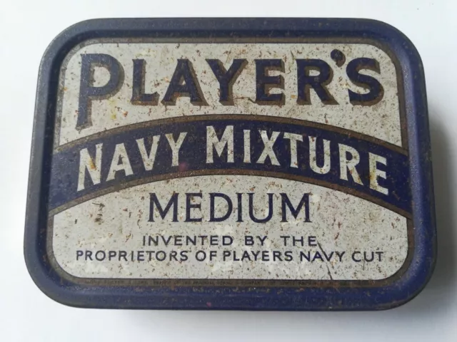 Old Advertising Tin, Players Navy Mixture.