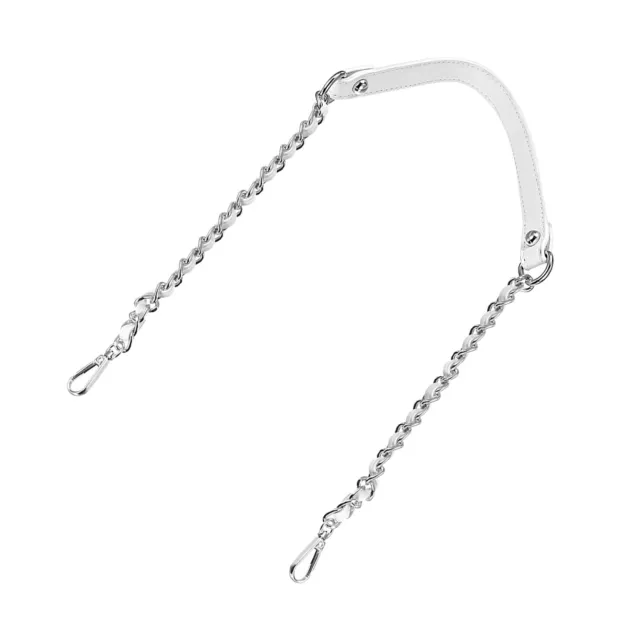 Correa de Candena para Bolso Bandolera, 39" Correas, Blanca Correa Plata Cadena