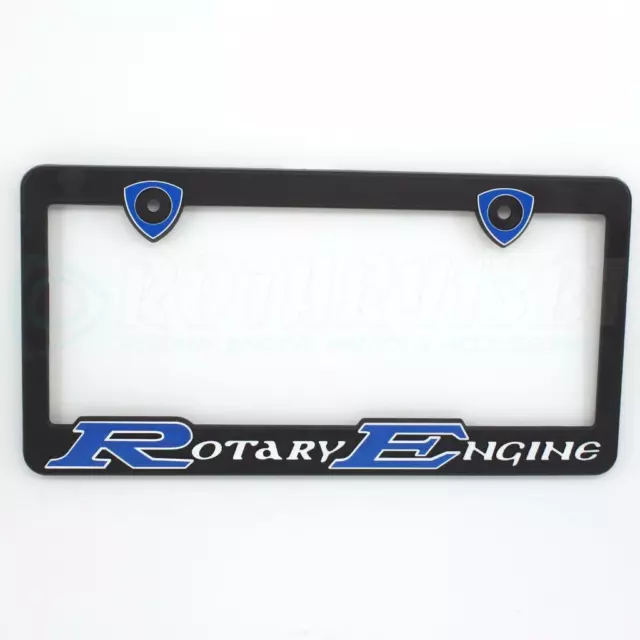 Blue Rotary Engine License Plate Frame Mazda Rx7 12A 13B Turbo Rx2 Rx3 Rx4