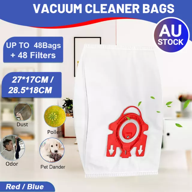 4-24x Vacuum Cleaner Dust Bags For Miele Hyclean 3D GN C2 C3 S2 S5 S8 S5211