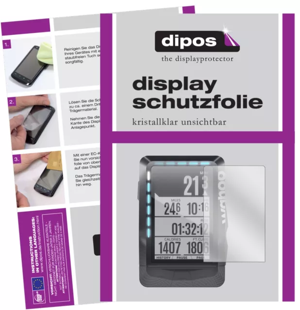 3x Schutzfolie für Wahoo Elemnt GPS klar Displayschutzfolie Folie Display Schutz