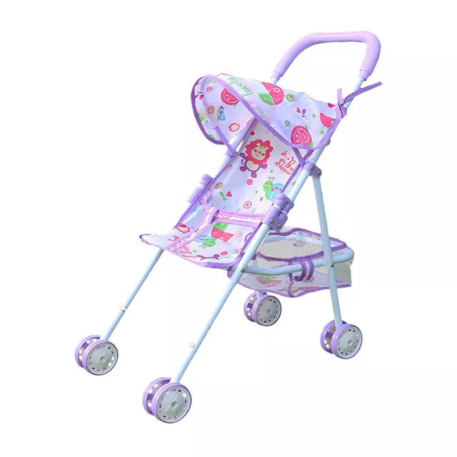 Baby Boo Pink Single Stroller Buggy Pushchair Pram Toy Doll Accessories For Kids