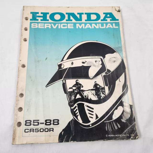 Genuine Honda Shop Service Repair Manual Book 1985 - 1988 CR500 CR 500 500R