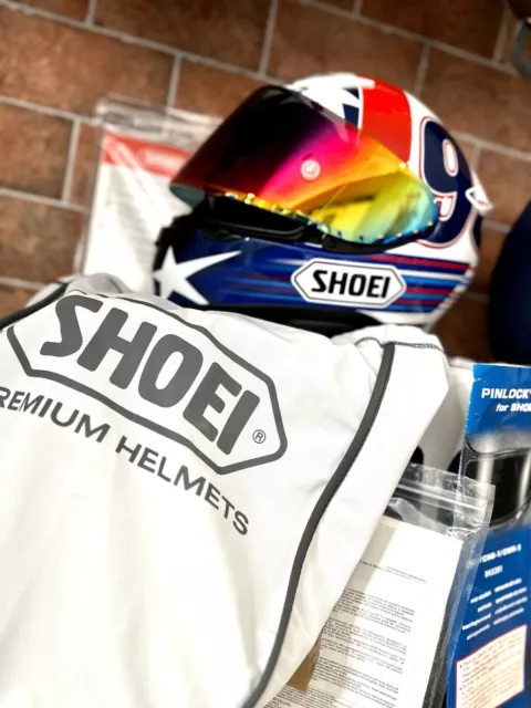 SHOEI NXR RARE Edition USA Indy Marquez Motorcycle GENUINE Shoei Helmet *Sale*