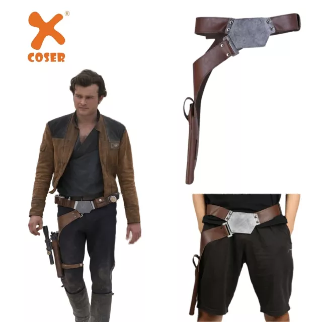 Xcoser Han Solo Belt Holste The Force Awakens Leather Cosplay Props Accessories