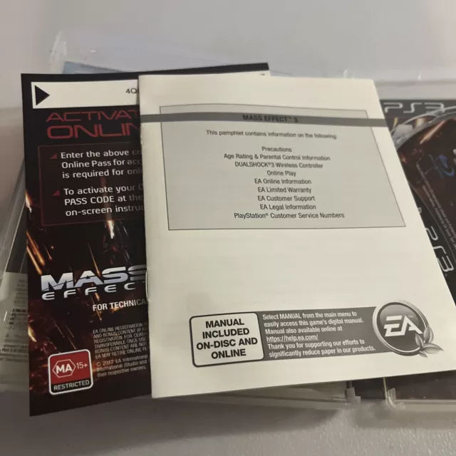 Mass Effect 3 PS3 Playstation 3 3
