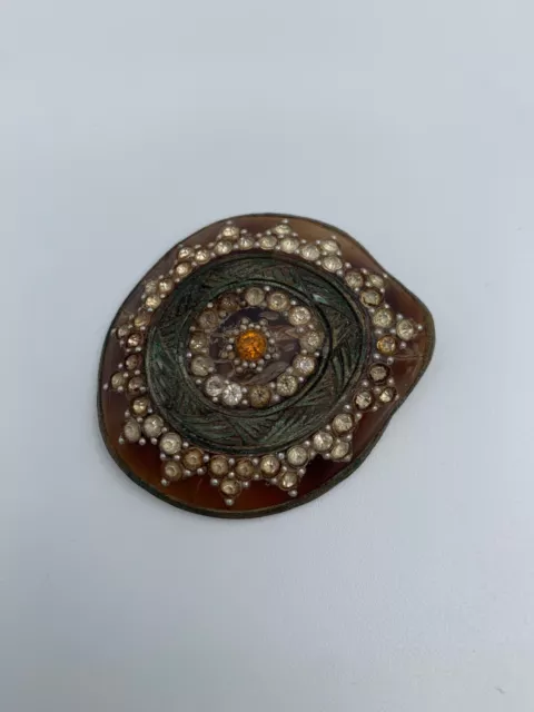 Broches Lot 3 Fantaises Anciennes 19 Grammes 60 Decor Florale Oxydes W456 3