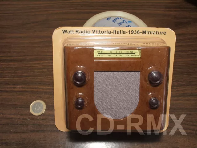 Watt Radio Vittoria Italy Radio 1936 Miniature