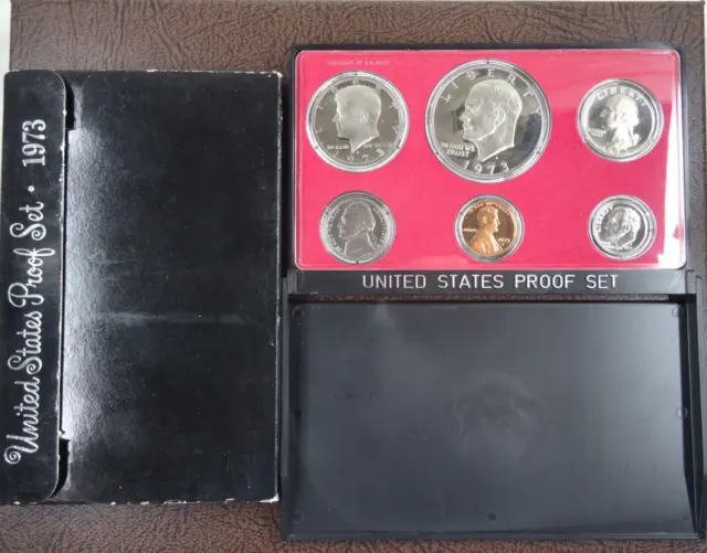 1973-S US Mint Proof Set 6 Coin Set OGP Original Government Packaging