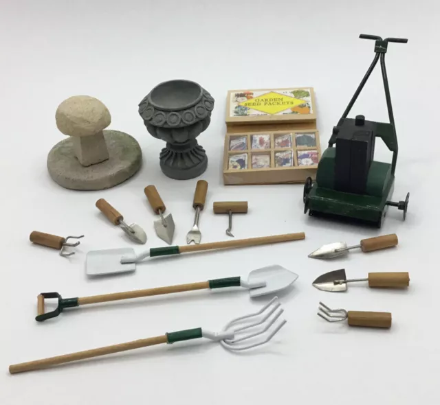 Dolls House Gardening Tools And Ornaments