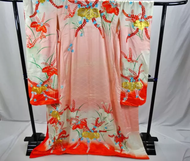 Japanese Kimono Uchikake  Wedding Pure Silk  japan　028