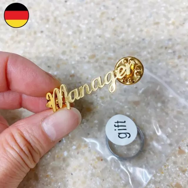 Personalisierte Custom Brosche Für Frauen Mann Nach Name Revers Pin Edelstahl Cu