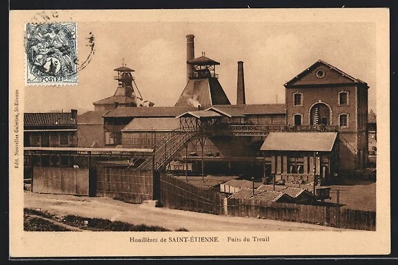 CPA 42 SAINT ETIENNE / MINES DE LA LOIRE / PUITS CHATELUS