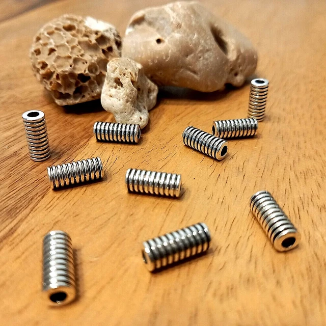 10 Bartperlen, Wikingerperlen, Haar Perlen, Rasta Perlen (35)