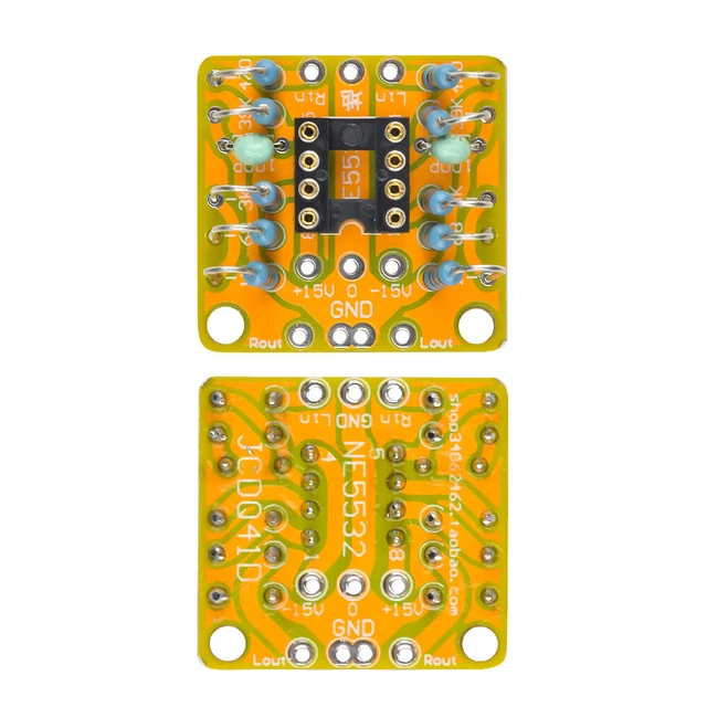 Scheda amplificatore dual-OP / preamplificatore DC - per NE5532, OPA2134, OPA2604, AD826 acquistare online a buon mercato