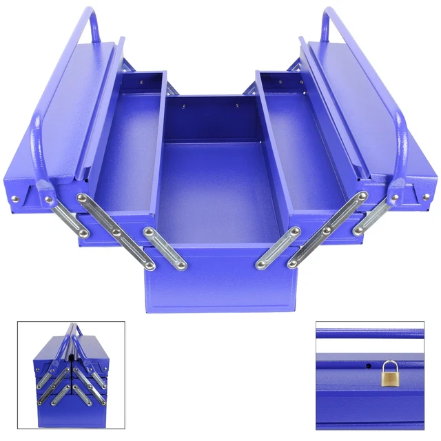 CASSETTA DEGLI ATTREZZI vuota 53 cm metallo cassetta degli attrezzi valigetta degli attrezzi