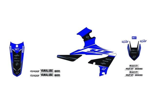 Motorrad Aufkleber Satz Blackbird Replica Yamaha YZ