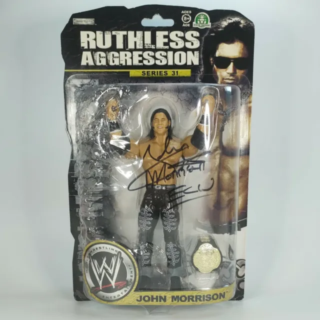 John Morrison - Actionfigur - mit Autogramm - ECW - WWE Ruthless Aggression  RAR