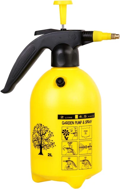 Garden Pump Sprayer Portable,Hand-Held Lawn Pressure Pump Sprayer Bottle with Ad